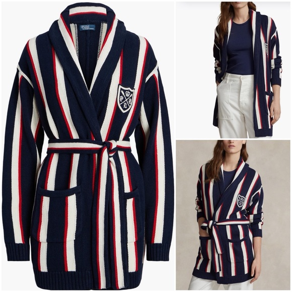 Polo Ralph Lauren Sweaters - Viral POLO RALPH LAUREN Oversized Stripe Cardigan! Sz Small! - NWT